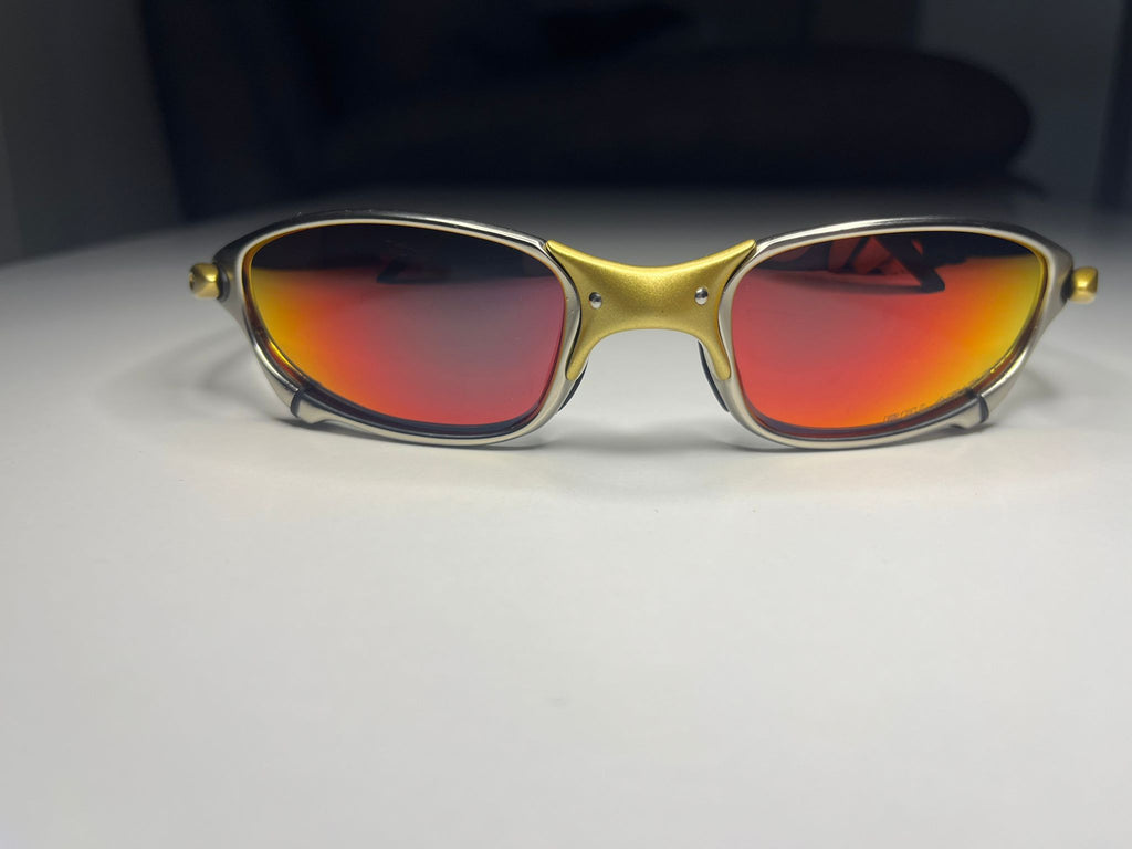 Resolute- Gold and Silver Frame - Ruby Lenses- Polarized