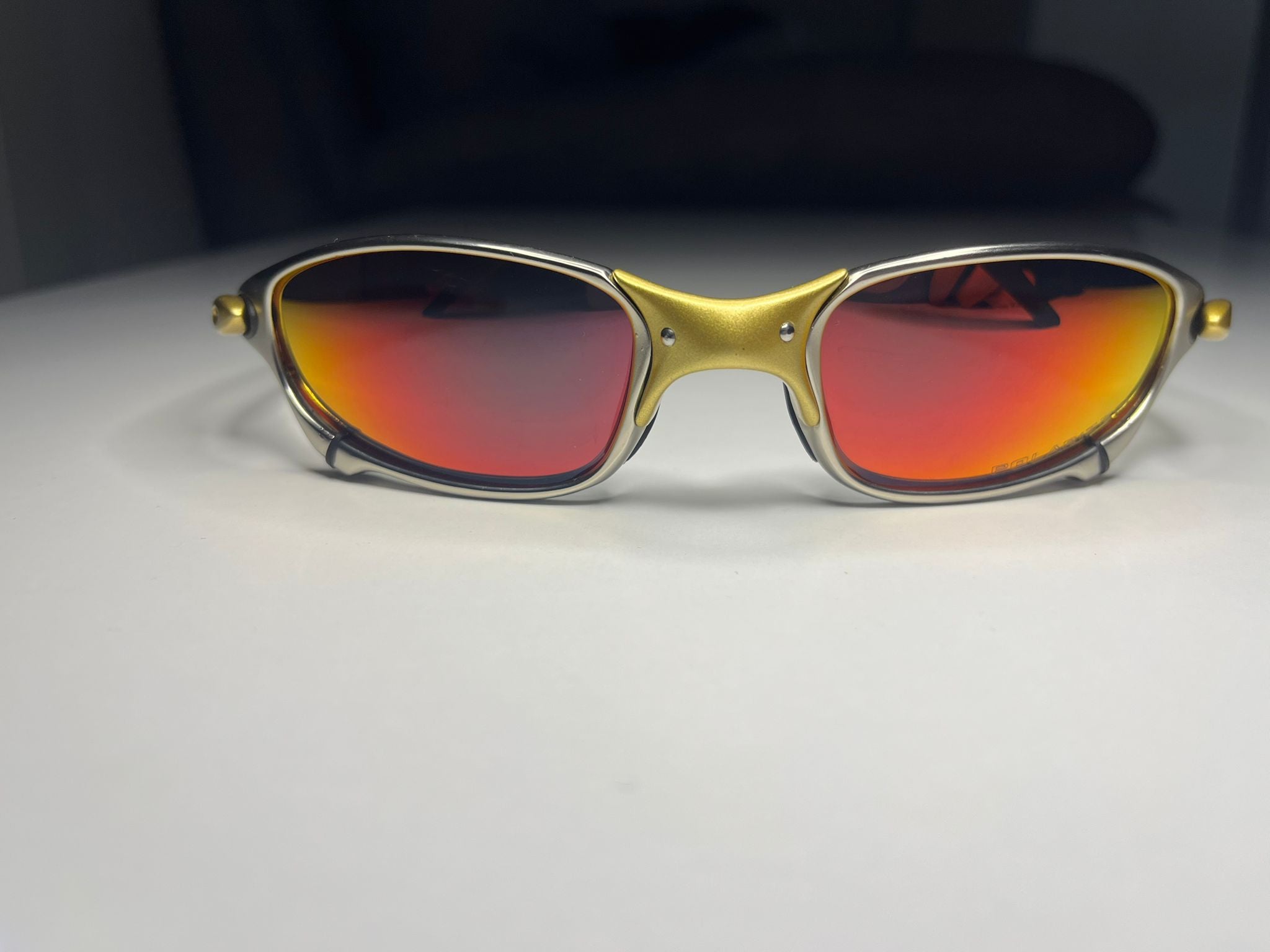 Resolute- Gold and Silver Frame - Ruby Lenses- Polarized