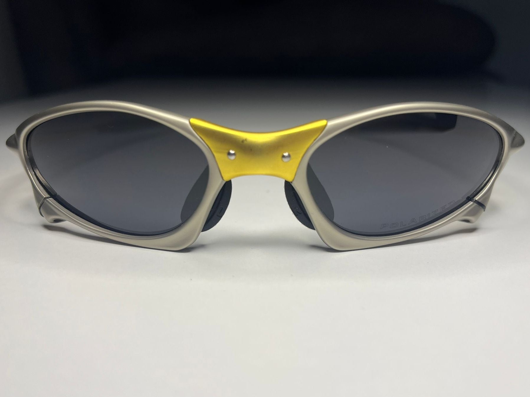 Axiom - Silver and Gold Frame-Gray Lenses- Polarized
