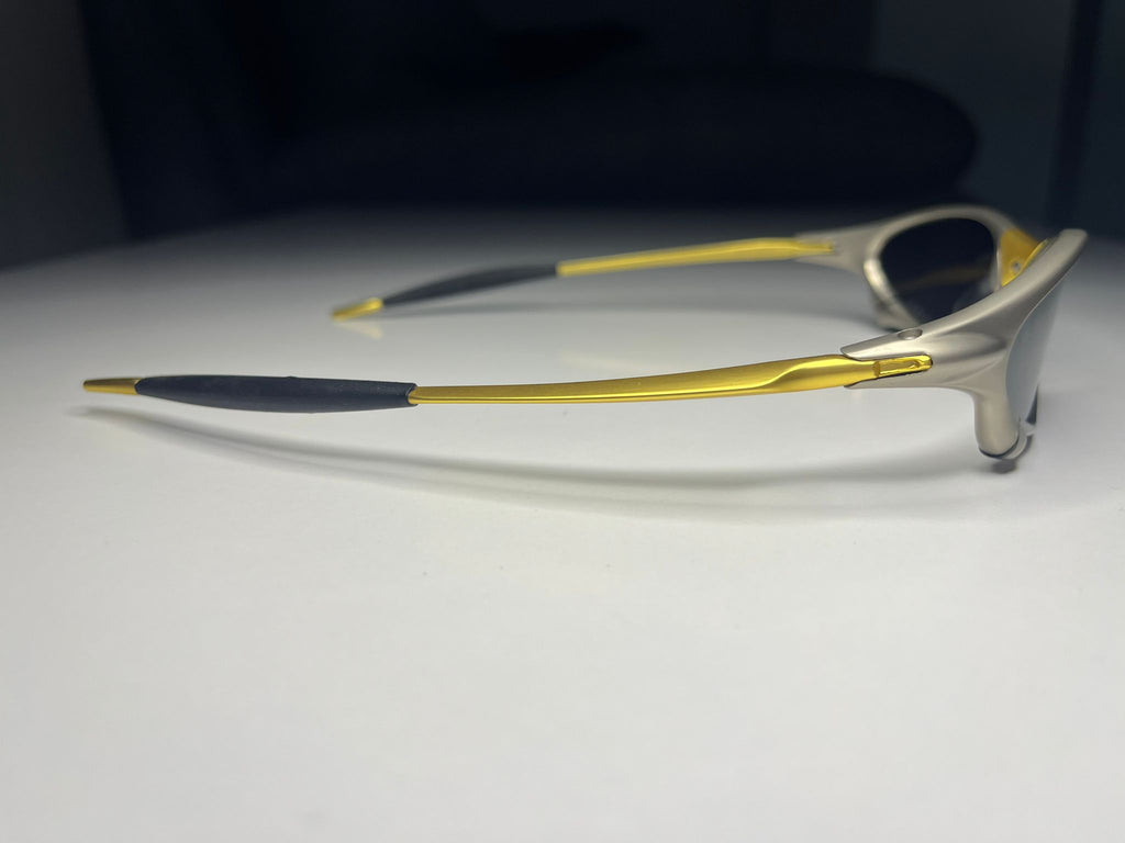 Axiom - Silver and Gold Frame-Gray Lenses- Polarized