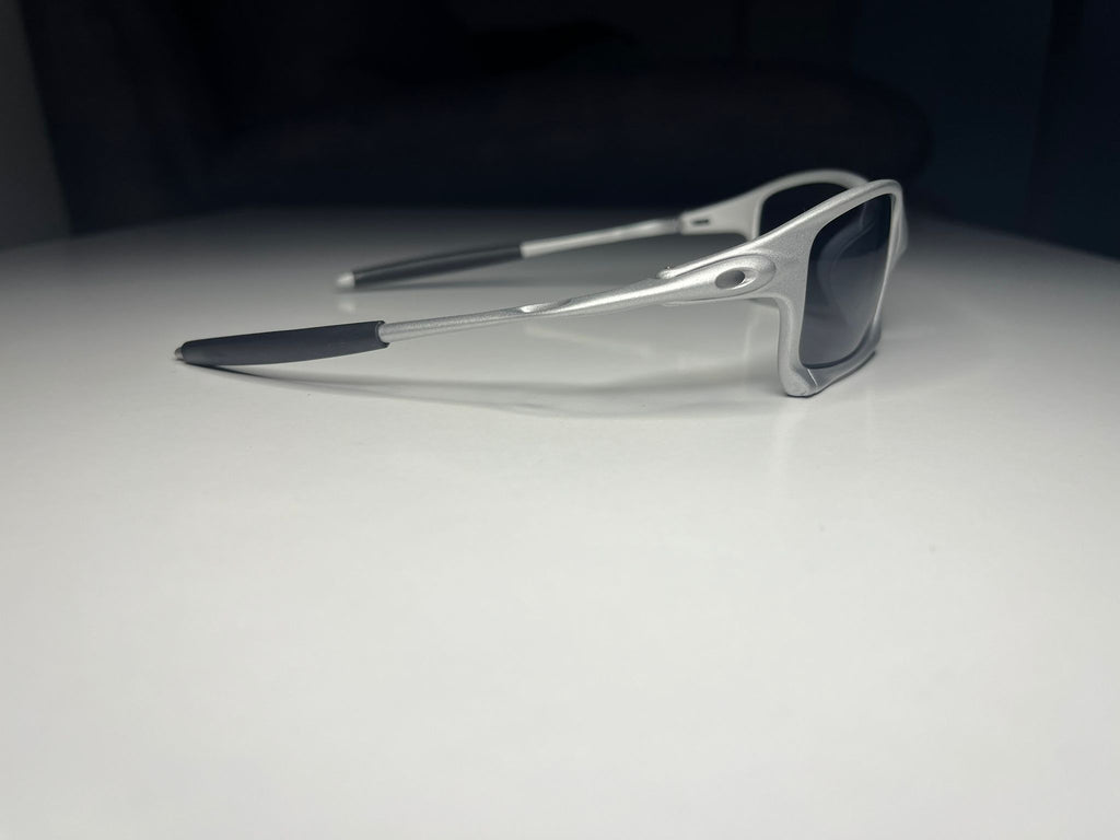 Navigator- Off White Metal Frames- Black Iridium Lenses Polarized