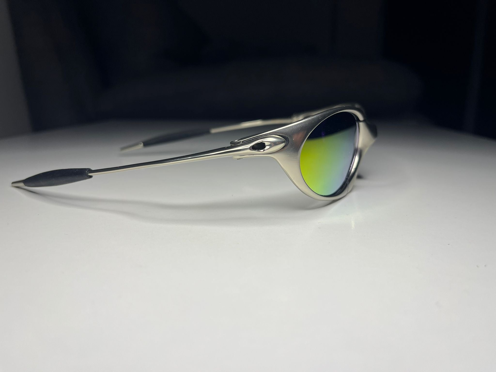 Predator- Silver Frames - Yellow Green Lenses Polarized