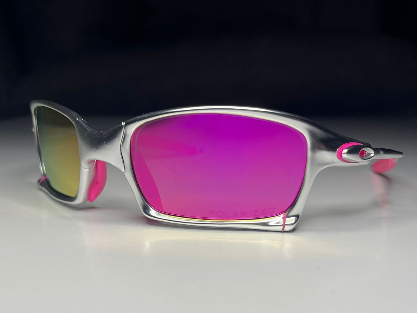 Navigator- Plasma Frames- Pink Rubbers- Pink Metallic Lenses Polarized