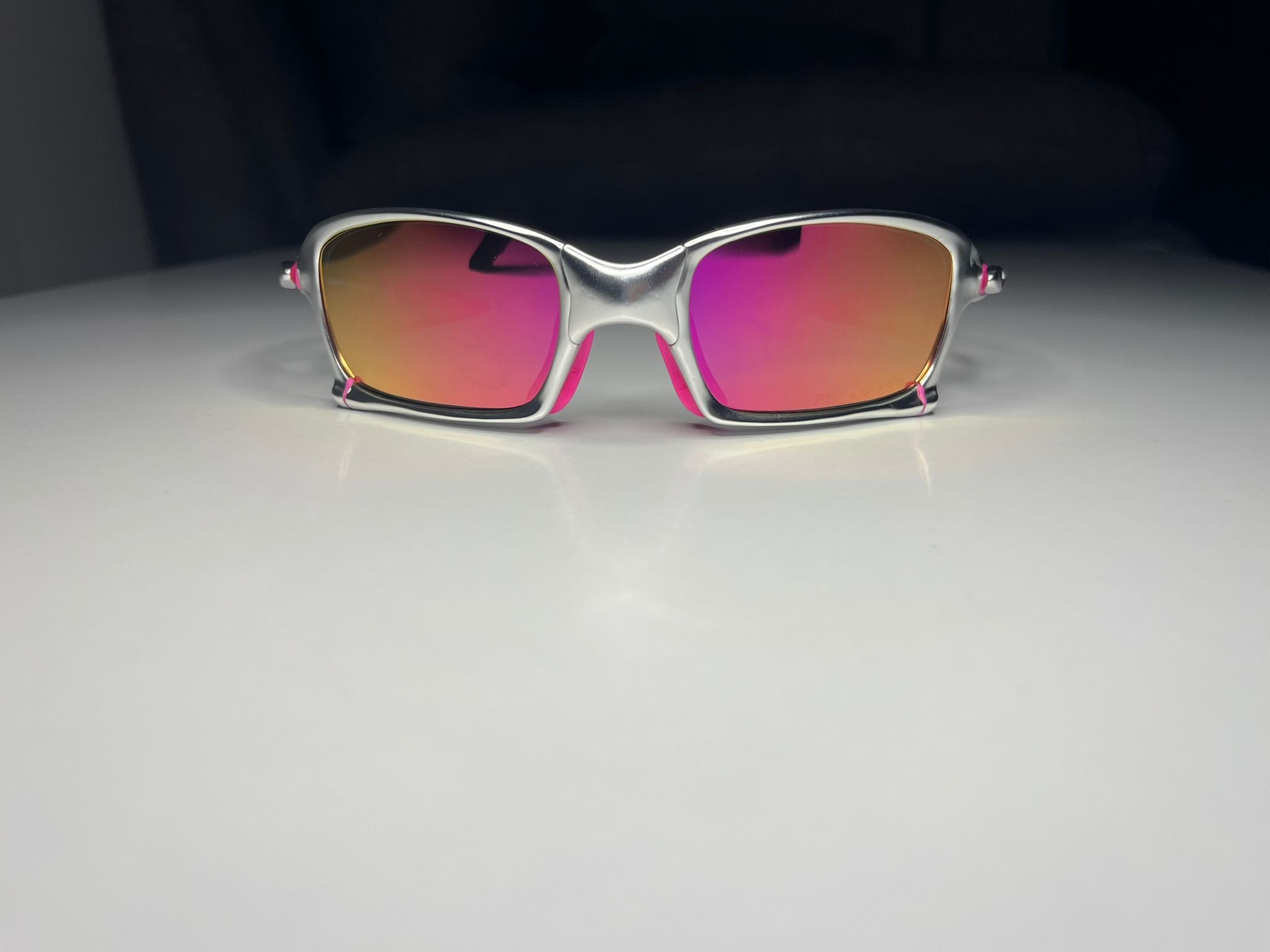 Navigator- Plasma Frames- Pink Rubbers- Pink Metallic Lenses Polarized