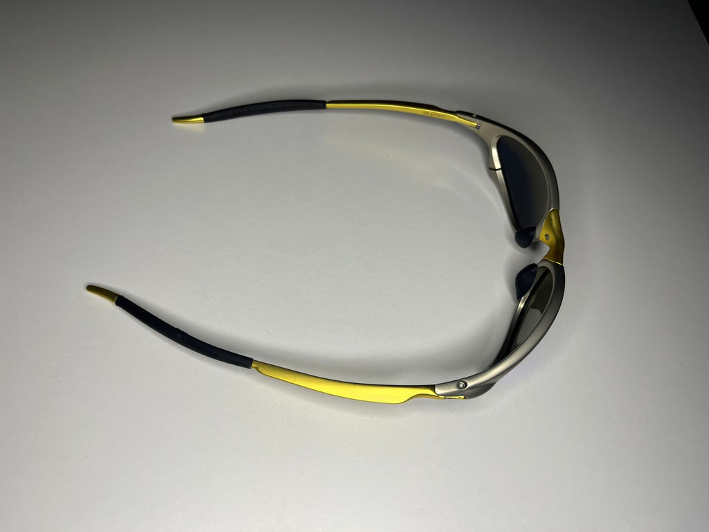 Axiom- 24K Gold and Plasma Frames- Metallic Blue Lenses- Polarized