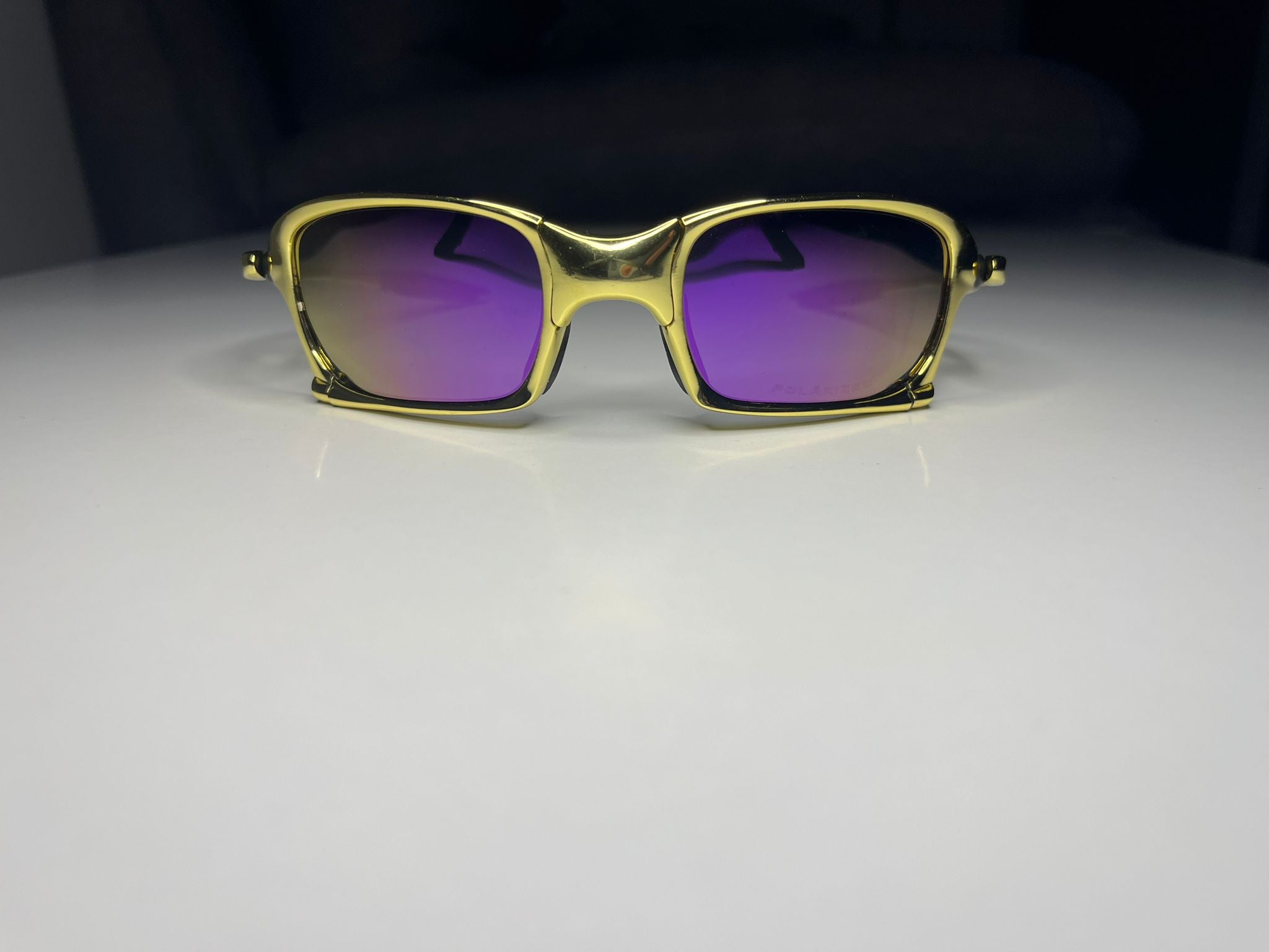 Navigator- 24K Gold Frames- Metallic Purple Lenses Polarized