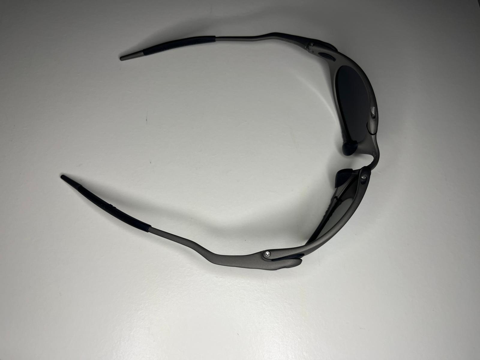 K9- Matte Black with Polished Gunmetal Frames- Metallic Blue Lenses- Polarized