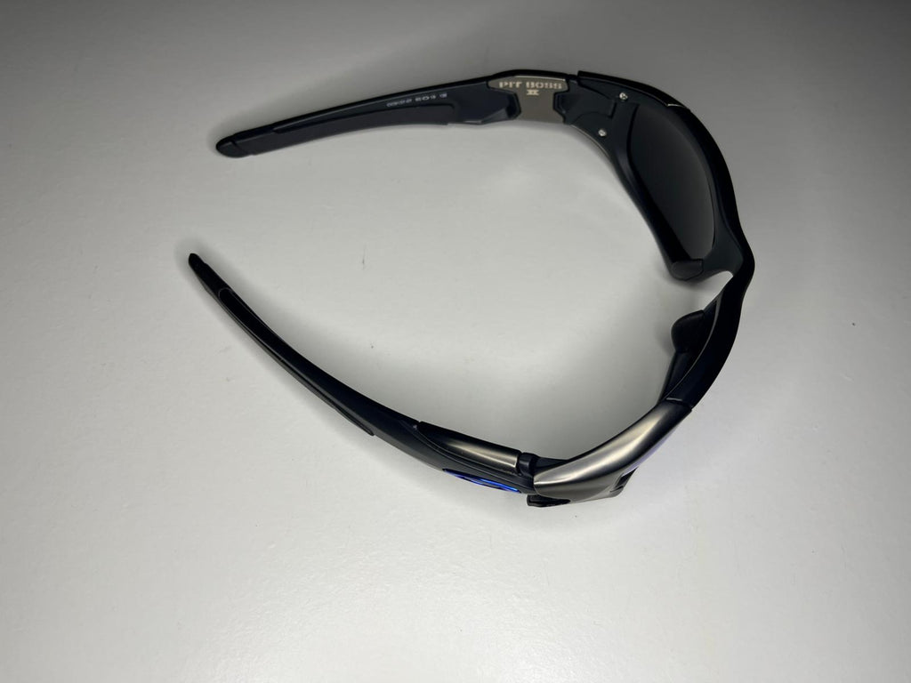 K9- Matte Black Frames- Metallic Blue Lenses- Polarized