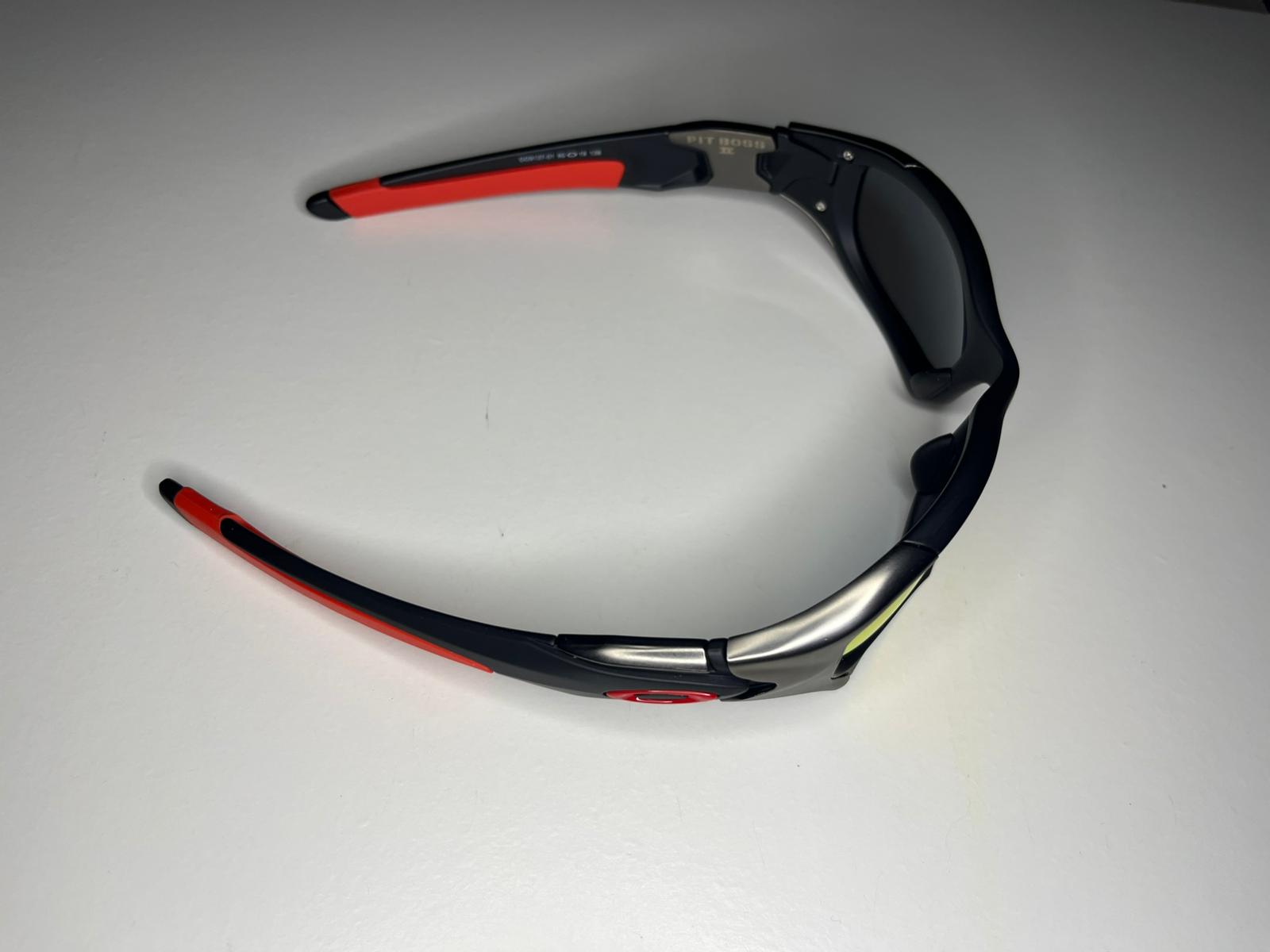 K9- Matte Black Gumetal Red Frames- Ruby Lenses- Polarized