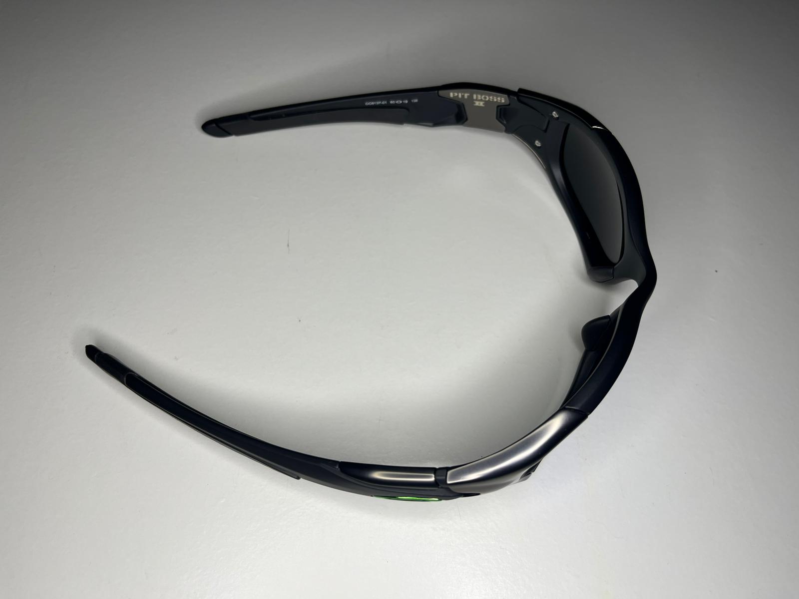 K9- Matte Black Gunmetal Frames- Metallic Green Blue Lenses- Polarized