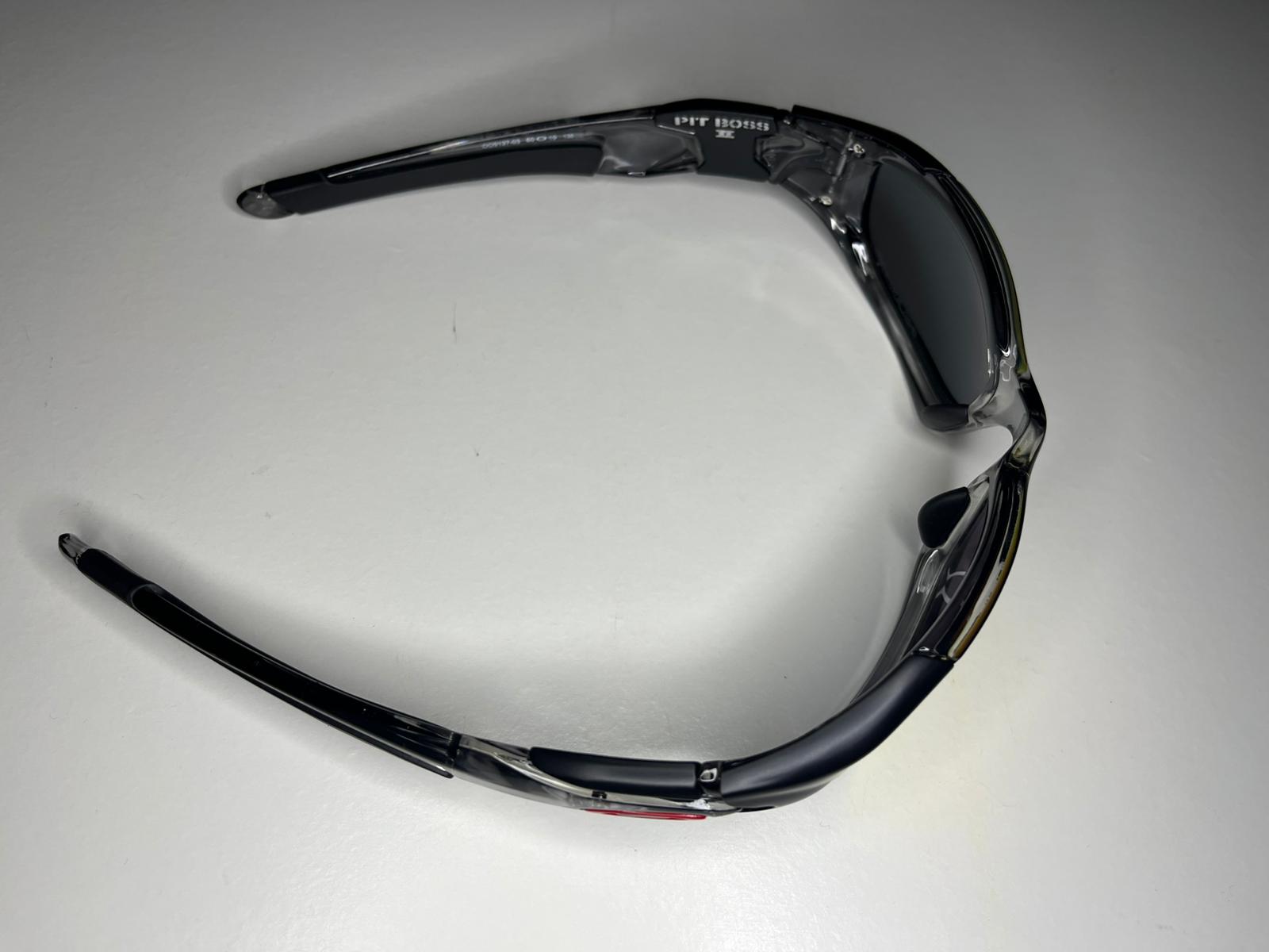 K9- Matte Black Semi-Transparent Gunmetal Frames- Ruby Lenses- Polarized