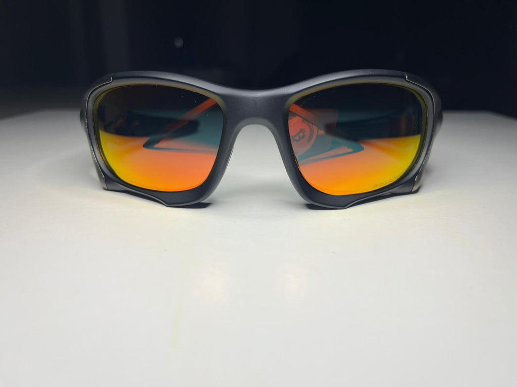 K9- Matte Black Gunmetal Frames- Ruby Lenses- Polarized