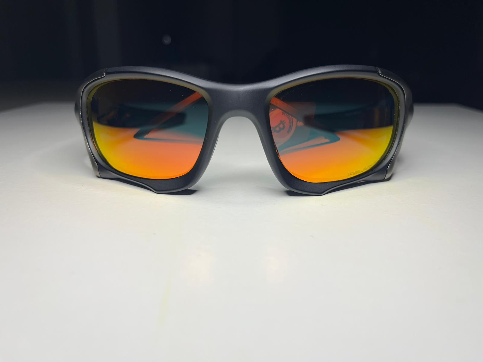 K9- Matte Black Gunmetal Frames- Ruby Lenses- Polarized