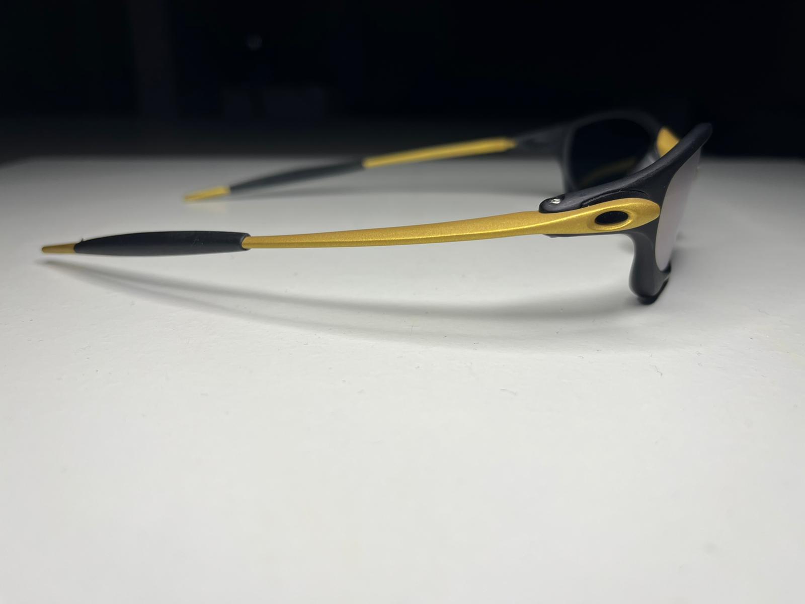 Resolute- Matte Black and 24K Gold Frames- Metallic Purple Lenses- Polarized