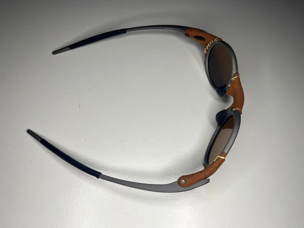 SteamPunk- Titanium Frames- Metallic Blue Green Lenses- Polarized