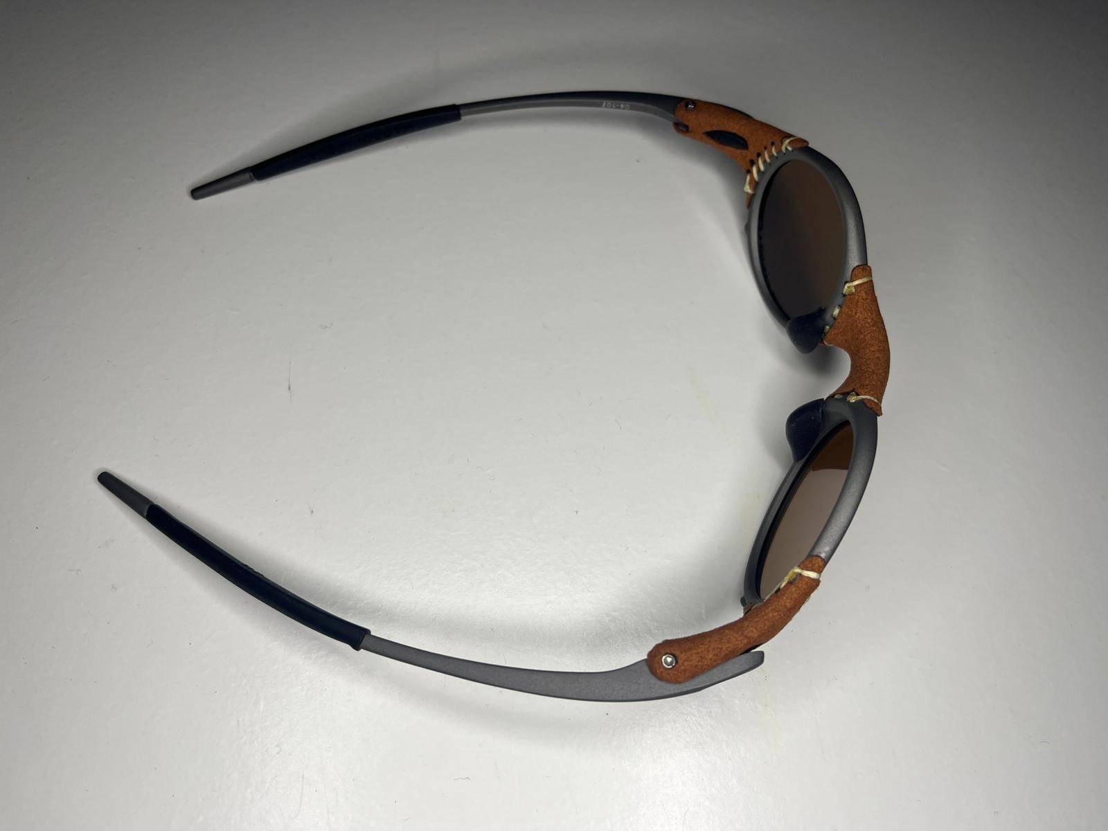 SteamPunk- Titanium Frames- Metallic Blue Green Lenses- Polarized